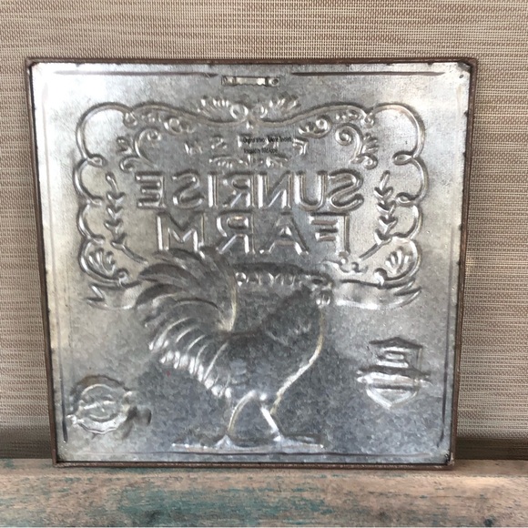 Farmhouse Enamelware Wall Sign By Wild Apple Art By Anne Tavoletti Sunrise Farm - Picture 5 of 8